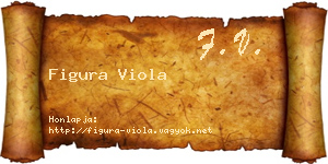 Figura Viola névjegykártya